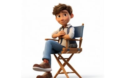 3D pixar Character Child Boy with relevant environment 85
