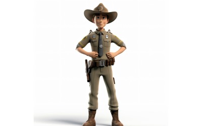 Personagem 3D da pixar Criança Menino com ambiente relevante 93
