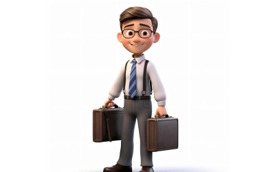 Personnage Pixar Enfant Garçon avec environnement pertinent 101 modèle 3D