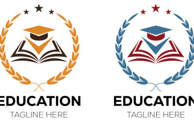 Utbildningslogotypmall för utbildningsinstitutioner och varumärken