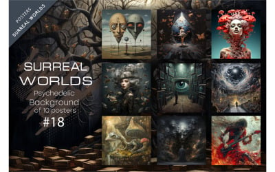 Bundle Surreal worlds 18. Psychedelic.