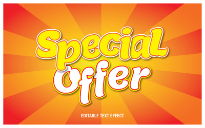 Fuente editable de oferta especial