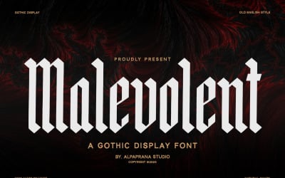 Malevolent - Шрифт для відображення
