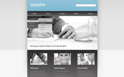 Modello di sito Web reattivo di consulenza