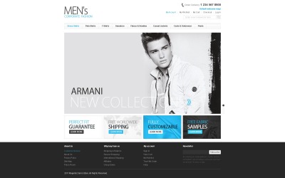 Thème de la mode masculine Magento