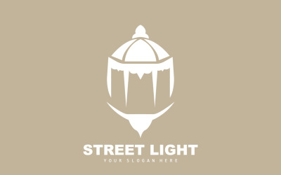 Lantern Logo Design Street Lamp SimpleV3