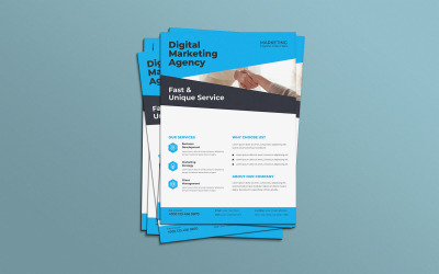 Strategieën voor bedrijfsgroei Marketing Flyer