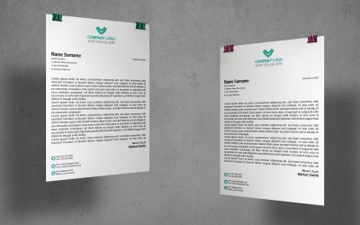 Carta intestata - Design della carta intestata del modello di identità aziendale