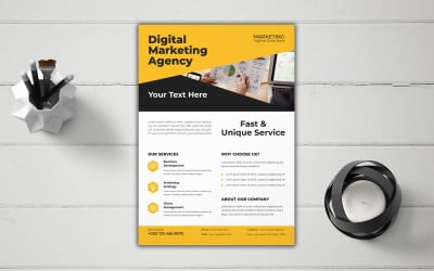 Digital Marketing Agency Modern Corporative Flyer Template