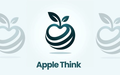 Apple piensa en el logotipo vectorial moderno