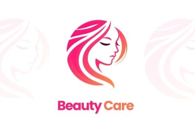 Современный векторный логотип по уходу за красотой