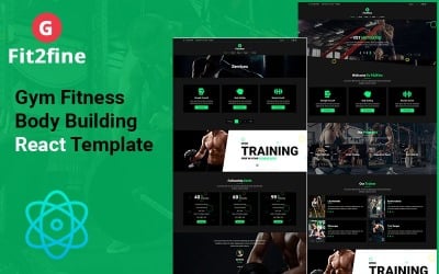 Fit2Fine - Fitness Club React Website Template