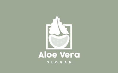 Aloe Vera Logo Bitkisel Bitki VectorV18