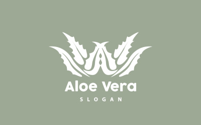 Aloe Vera Logo Bitkisel Bitki VectorV25