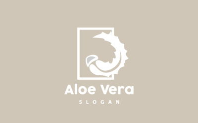 Aloe Vera Logo gyógynövény VectorV20