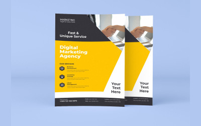 Flyer zum Business-Mentoring-Programm einer modernen Digitalmarketingagentur