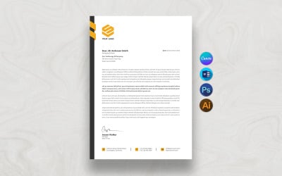 CANVA en Word briefhoofd sjabloonontwerp