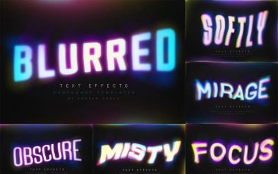 Gradient Blurred Text Effects