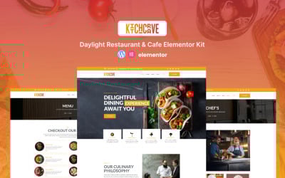 Kitchcrave – Daylight Restaurant &amp;amp; Cafe Elementor Kit