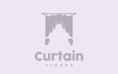 Simple Home Decoration Curtain Logo V11