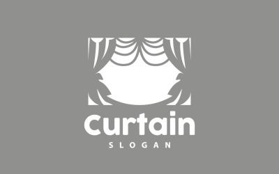 Simple Home Decoration Curtain Logo V7