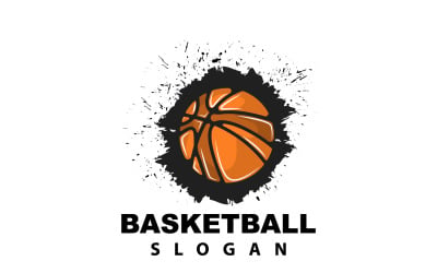 Sport Basket Logo Vector Design V4