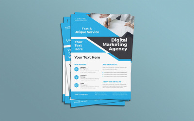 Affärspartnerskap Tillkännagivande Marknadsföring Flyer Vector Layout