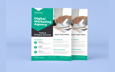 Affärstvistlösning Tjänster Marketing Flyer Vector Layout