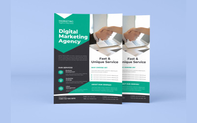 Business Coaching Services Marketing Flyer Vector Layout