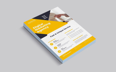 Corporate Business Marketing Flyer Mall Vector Layout