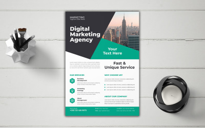 Indítási inkubációs program Marketing Flyer Vector Layout