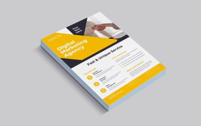 Üzleti Marketing Szórólap Photo Vector Elrendezés