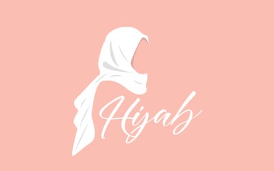 Versão 3 do vetor do produto de moda do logotipo HIjab