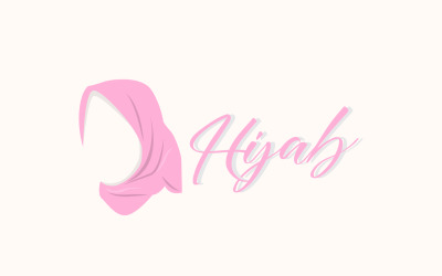 Versão do vetor do produto de moda do logotipo HIjab 1