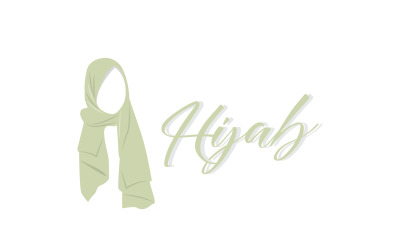 Wersja wektora produktu modowego z logo hidżabu 2