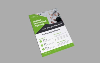 Digital Marketing Agency Financial Management Workshop Flyer Vector layoutmall