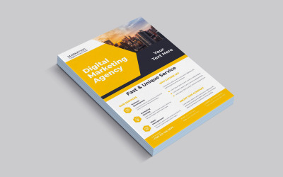 Digital Marketing Agency Nya Corporate Diversity Training Flyer Vector Layout
