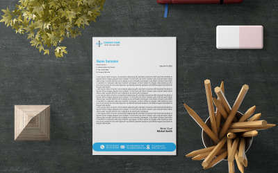 Kreatywny papier firmowy, nowoczesny papier firmowy, stylowy design papieru firmowego