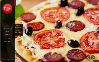 Modello di sito Web di pizza