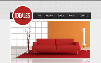 Prémium Interior Design Moto CMS HTML Template Moto CMS HTML sablon 41740