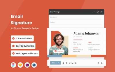Art Director – E-Mail-Signaturvorlage V1