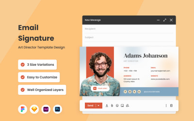 Art Director - Sjabloon voor e-mailhandtekening V2