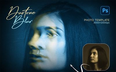 Duotone-Unschärfe-Fotoeffekt