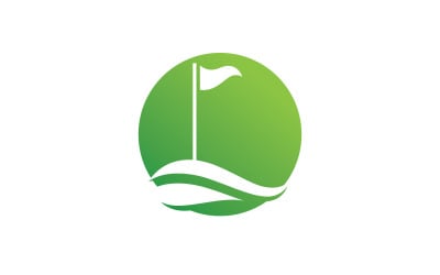 Golf logo vector icon stock illustration V5