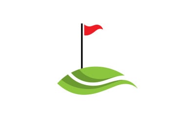 Golf logo vector icon stock ilustração V3