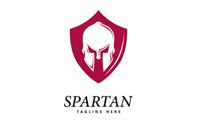 Logo Spartan Logo wektora hełmu Spartan V8
