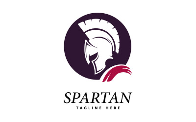 Logotipo espartano vetor logotipo do capacete espartano V4