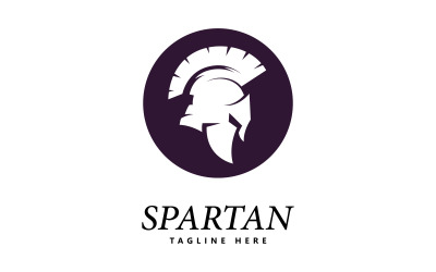 Logotipo espartano vetor logotipo do capacete espartano V7