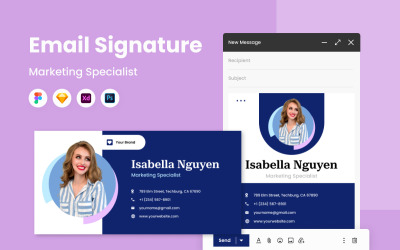 Marketingový specialista - Šablona podpisu e-mailu V3
