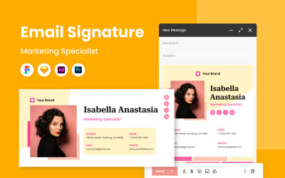 Marketingspezialist – E-Mail-Signaturvorlage V5